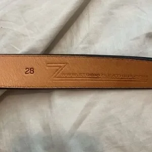 Studio Z leather belt, genuine leather, handcrafted! Studio Z Leather Belt #B0099 | eBay main image 4